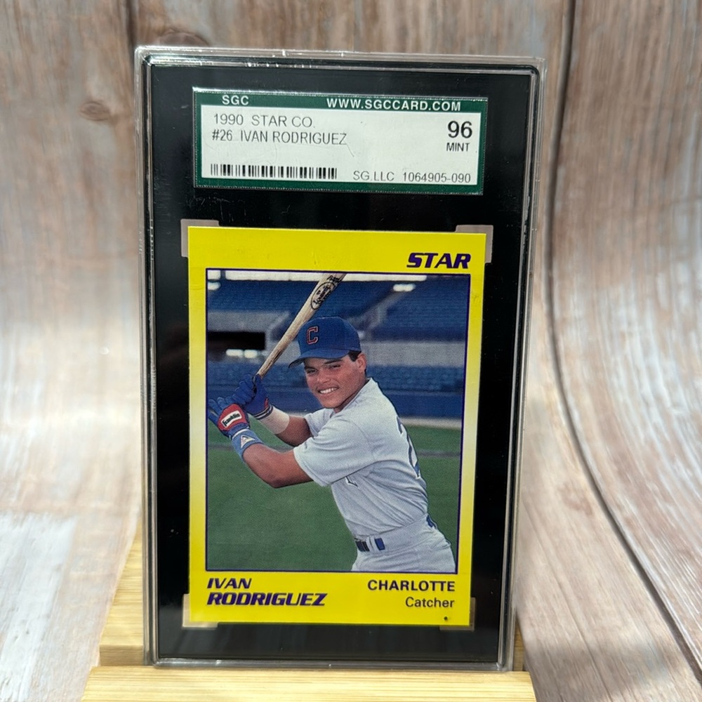 1990 Star Co. #26 Ivan Rodriguez SGC Card 96 Mint Baseball Card Item #ME286